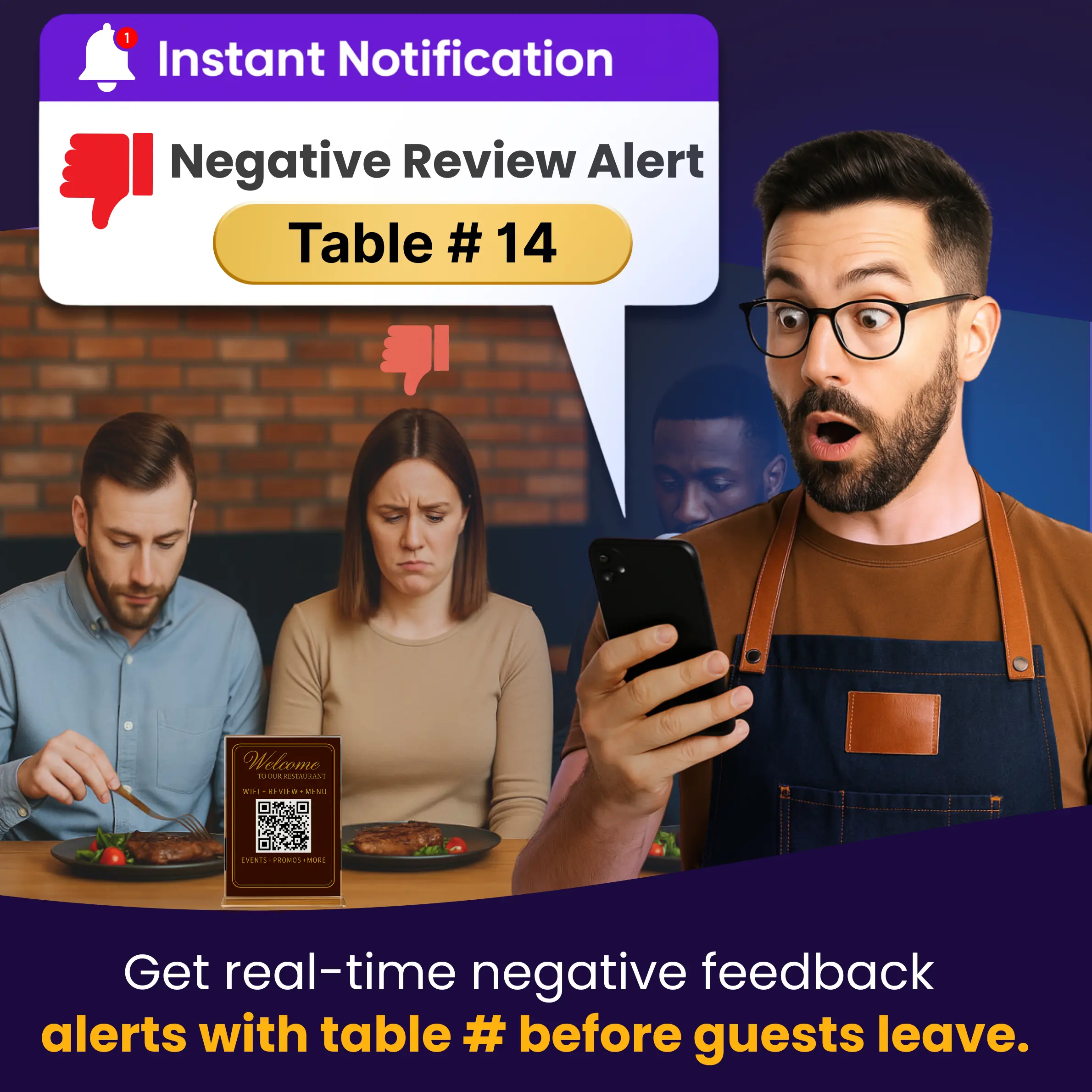 Negative review alert demonstration