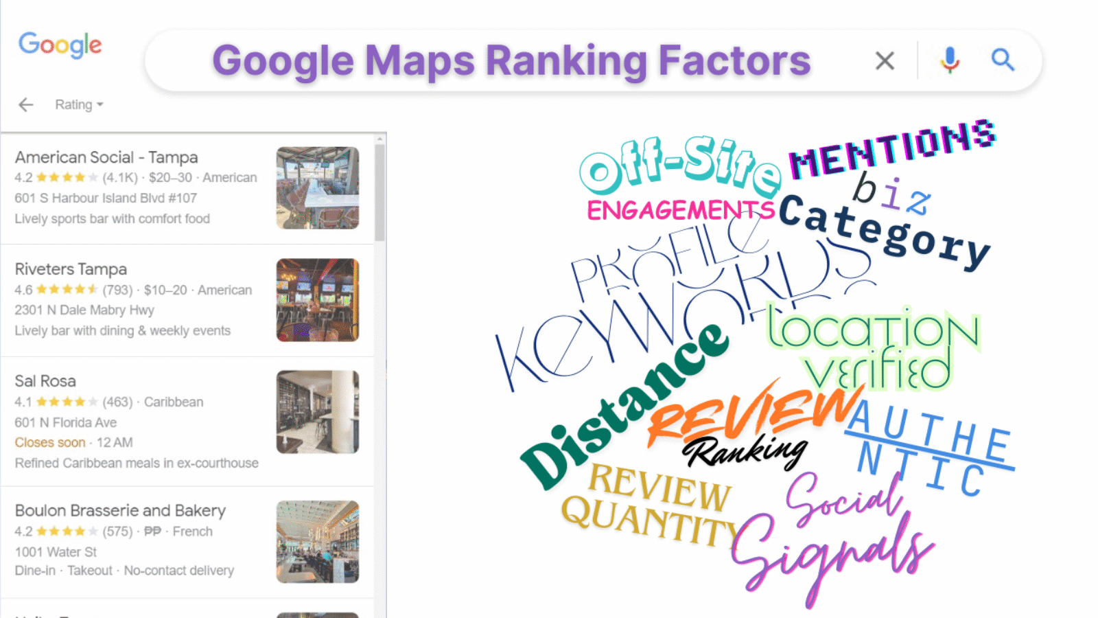 Google Maps Ranking Factors